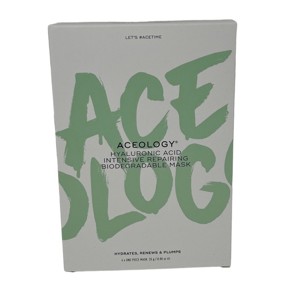 Aceology Hyaluronic Acid Intensive Repairing Biodegradable Masks 4 Count - Picture 4 of 7